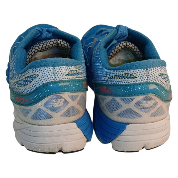 New Balance 870 Women's Carribean Blue & Silver Running Sneakers - Size 10B - Picture 5 of 8